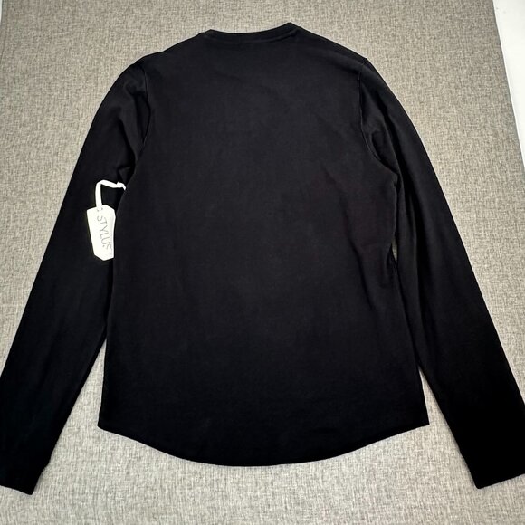 NEW! Stylus Men's Solid Black Shirt Small‎ Cotton Blend $34 Basic Casual Wear - Picture 10 of 11